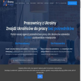 Скриншот главной страницы сайта ukraincydopracy.pl