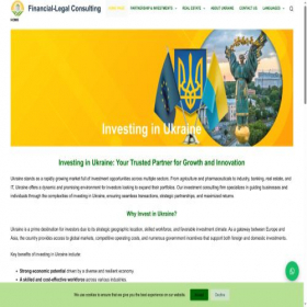 Скриншот главной страницы сайта ukraineprofit.com