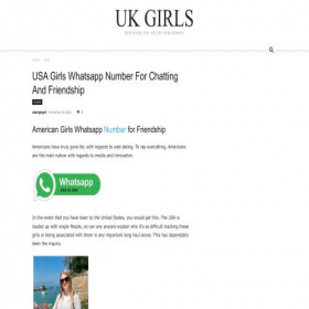 Скриншот главной страницы сайта uksinglegirl.online