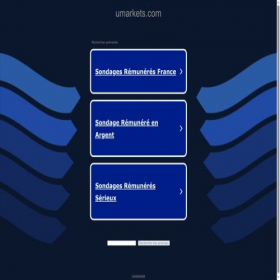 Скриншот главной страницы сайта umarkets.com