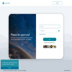 Скриншот главной страницы сайта ummalife.com