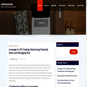 Скриншот главной страницы сайта unblockyoutube.us