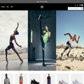 Скриншот главной страницы сайта underarmour-israel.com