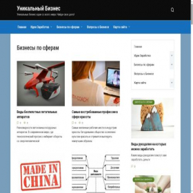 Скриншот главной страницы сайта uni-business.ru
