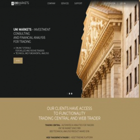 Скриншот главной страницы сайта uni-markets.com
