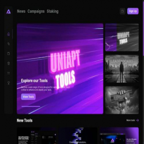 Скриншот главной страницы сайта uniapt.technology