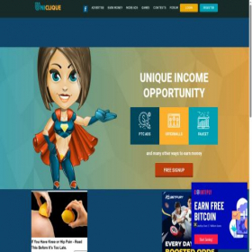 Скриншот главной страницы сайта uniclique.info