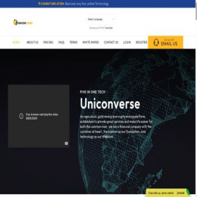 Скриншот главной страницы сайта uniconverse.io