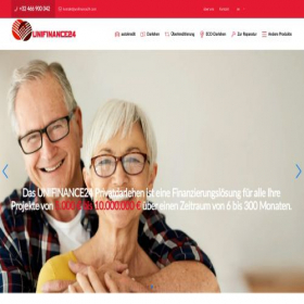 Скриншот главной страницы сайта unifinance24.com