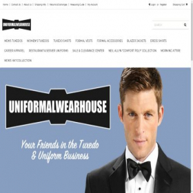 Скриншот главной страницы сайта uniformalwearhouse.com
