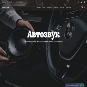 Скриншот главной страницы сайта unionalarm.ru