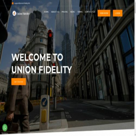 Скриншот главной страницы сайта unionfidelity.ltd