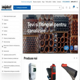 Скриншот главной страницы сайта uniplast.md