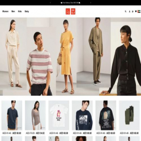 Скриншот главной страницы сайта uniqlo-dubai.com