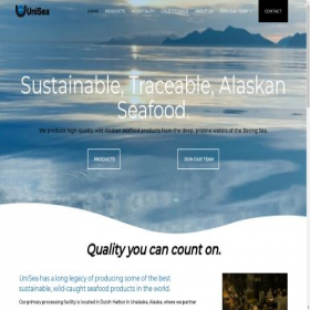 Скриншот главной страницы сайта unisea.com