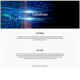 Скриншот главной страницы сайта unisoftware.org