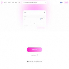 Скриншот главной страницы сайта uniswap-v3.org-defi-community-referral.website