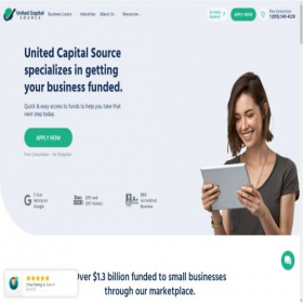 Скриншот главной страницы сайта unitedcapitalsource.com