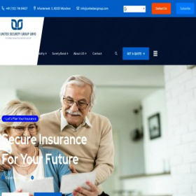 Скриншот главной страницы сайта unitedsecgroup.com