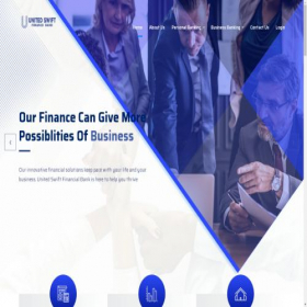 Скриншот главной страницы сайта unitedswiftfinancial.com