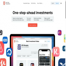 Скриншот главной страницы сайта unitedtraders.com