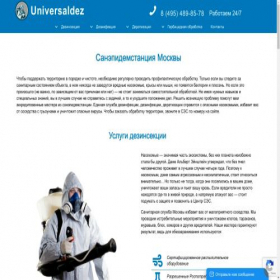 Скриншот главной страницы сайта universaldez.ru