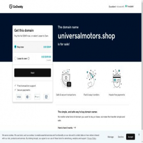 Скриншот главной страницы сайта universalmotors.shop