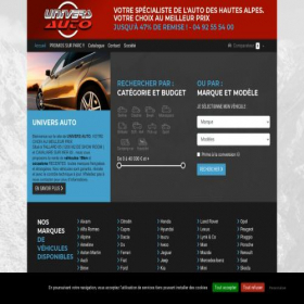 Скриншот главной страницы сайта universautos.com