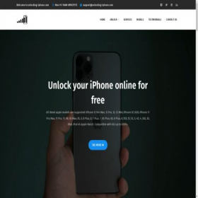 Скриншот главной страницы сайта unlocking-iphone.com