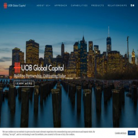 Скриншот главной страницы сайта uobglobal.com
