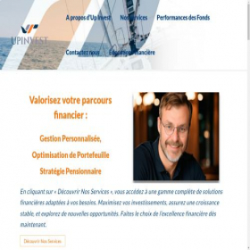 Скриншот главной страницы сайта up-invest.com