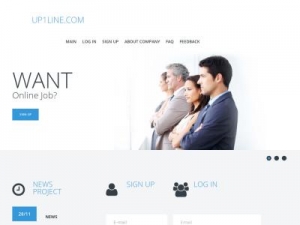 Скриншот главной страницы сайта up1line.com