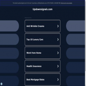 Скриншот главной страницы сайта updownsignals.com
