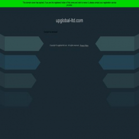 Скриншот главной страницы сайта upglobal-ltd.com