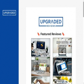 Скриншот главной страницы сайта upgradedreviews.com