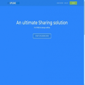 Скриншот главной страницы сайта uploadhub.to
