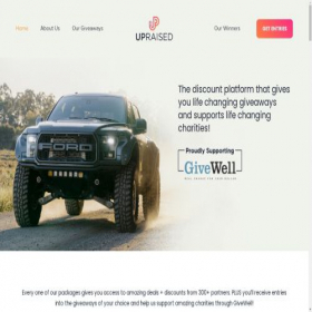 Скриншот главной страницы сайта upraised.com.au