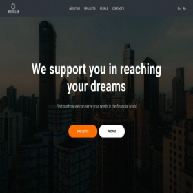 Скриншот главной страницы сайта upsidelab.global