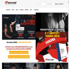 Скриншот главной страницы сайта upsteroide.to