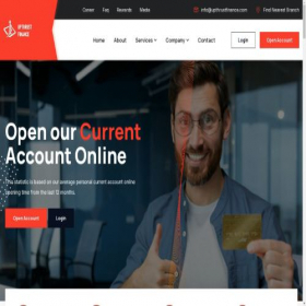 Скриншот главной страницы сайта upthrustfinance.com