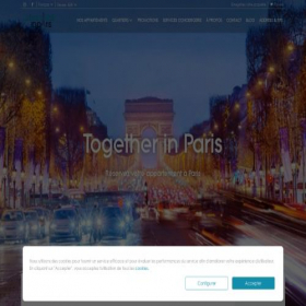 Скриншот главной страницы сайта urbanflatinparis.com