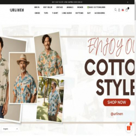 Скриншот главной страницы сайта urlinen.com