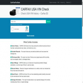 Скриншот главной страницы сайта us.carfaxforsale.com