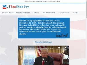 Скриншот главной страницы сайта usa1charity.world