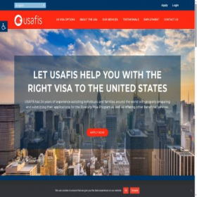 Скриншот главной страницы сайта usafis.org