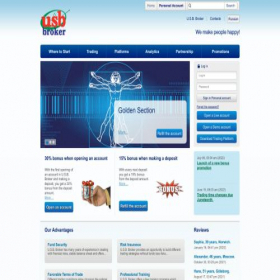 Скриншот главной страницы сайта usbbroker.com