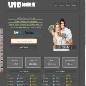 Скриншот главной страницы сайта usd-doubler.xyz