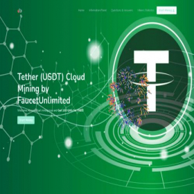 Скриншот главной страницы сайта usdt.faucetunlimited.com