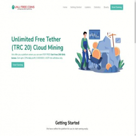 Скриншот главной страницы сайта usdt.unlifreecoin.com