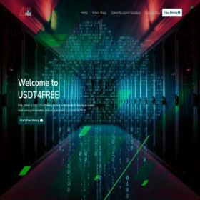 Скриншот главной страницы сайта usdt4free.online